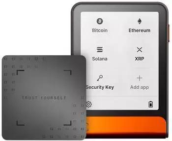 Ledger Flex Graphite orange + Recovery Key