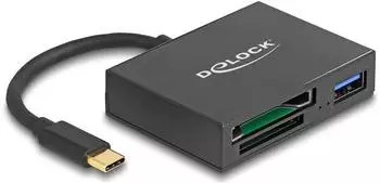 DeLock Kartenleser SD/XQD 2.0 USB-C 5000Mbit/s (91711)
