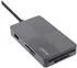InLine USB 3.2 Multi Cardreader Hub SD/TF/MS/XD/CF, 3-Port USB-A, Dual (66772F)