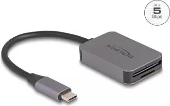 DeLock Kartenleser extern USB-C SD/microSD (91009)