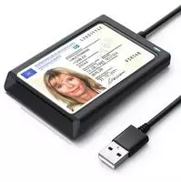 CSL USB-A-Chipkartenleser mit NFC, Smart Card Reader f&uuml;r Personalausweis,...