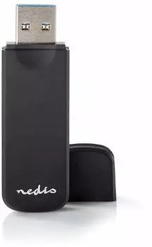 Nedis CRDRU3100BK Multicard-Kartenleser USB 3.0, 5Gbit/s, schwarz (CRDRU3100BK)