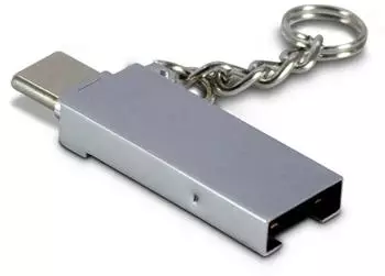 Inter-Tech Kartenleser USB 2.0 Type-A/Type-C MicroSD intern, Zink (88885469)