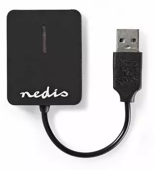 Nedis All-in-One Kartenleser USB 2.0, schwarz (CRDRU2300BK)