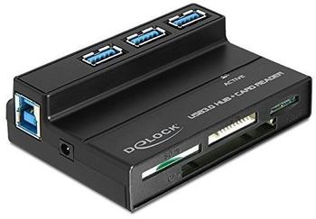 DeLock USB 3.0 Hub & Card Reader (91721)