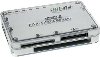 InLine Cardreader, USB 3.0, all in 1, silber (76631I)