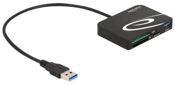 DeLock Card Reader für XQD / SD / Micro SD Speicherkarten + USB Typ-A Port (91756)
