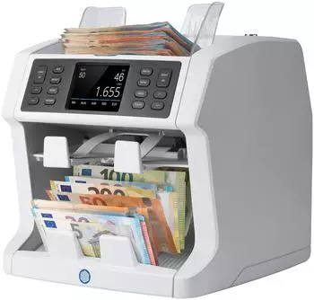 Safescan Banknotenz&auml;hler und -sortierer 2985-SX mit 7-facher Falschgelderkennung Grau (112-0649)