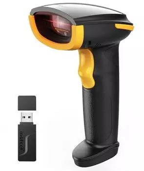 Inateck Barcode Scanner Gelb Schwarz (BCST-21-AI_BLACK)