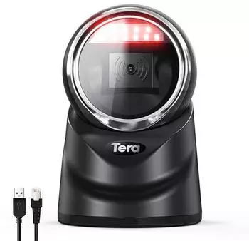 Tera Pro 2D QR Desktop Barcodescanner omnidirektional USB (9100)