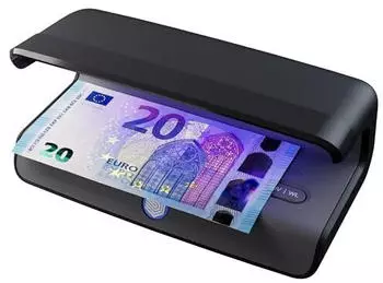 Safescan Geldz&auml;hler 75 LED UV Pr&uuml;fger&auml;t W&auml;hrungen Schwarz (Geldscheinpr&uuml;fer) (131-0723)