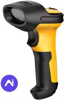 Inateck P6-AI Barcode-Scanner Kabellos 2.4GHz 2600mAh 60m Reichweite (P6AI-Y)