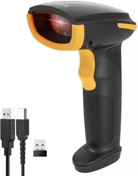 Inateck BCST-24 Barcode Scanner Kabellos 1D CCD, Bluetooth/2,4GHz, 2600mAh (BCST-24-BK)