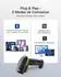 Inateck BCST-24 Barcode Scanner Kabellos 1D CCD, Bluetooth/2,4GHz, 2600mAh (BCST-24-BK)