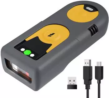 Inateck BCST-42 Barcodescanner 2D kabellos, gelb (84-BCST-42-Y-US2)