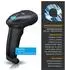 Aplic Bluetooth Barcode Scanner 2D/1D, kabellos, 2000mAh (304627)