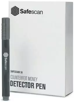 Safescan Falschgeld-Prüfstift, Box mit 10 Stück, grau (111-0442)