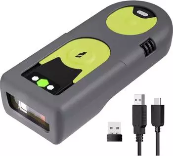 Inateck BCST-42 Barcode-Scanner Bluetooth/Funk 1D/2D, schwarz/gr&uuml;n (BCST-42_green)