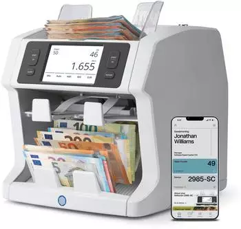 Safescan 2995-SC Banknotenz&auml;hler Wertz&auml;hlung 11-fache Echtheitspr&uuml;fung (112-0754)