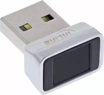 InLine USB-Fingerabdruckscanner, Windows Hello kompatibel (41360C)