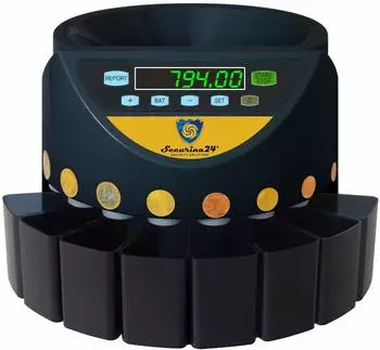 Securina24 SR1200LCD M&uuml;nzz&auml;hler & -sortierer Euro LCD (SR1200)