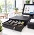 Relaxdays Kassenschublade elektronisch, RJ12, 8 Münz- & 5 Scheinfächer, schwarz
