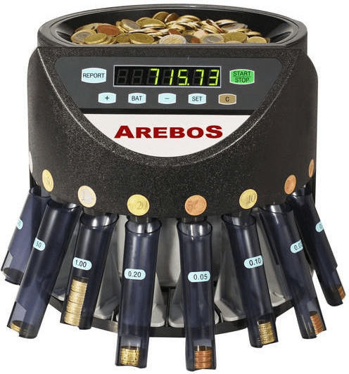 Arebos Automatischer Münzzähler