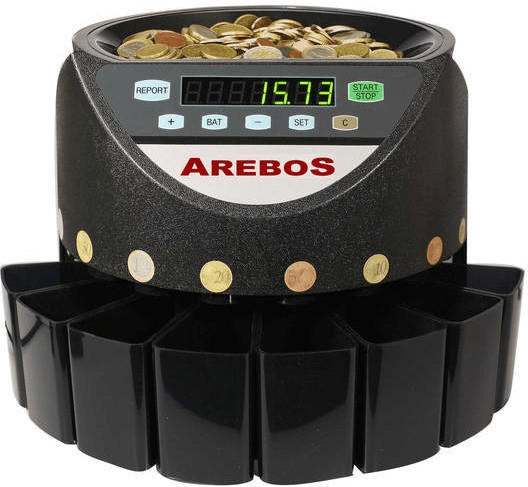 Arebos Münzzählmaschine