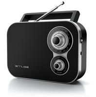 Schwarzes Tragbares Radio Muse M051r