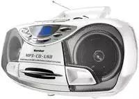 Karcher Radio RR 510N, CD, USB, Kassettendeck, Stereo, silber