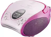 Lenco SCD-24 Pink, Lenco SCD-24 portable FM radio/CD player - Pink