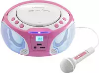 Lenco SCD-650P, Lenco SCD-650 - Portable FM Radio CD/MP3/USB Microphone & Light