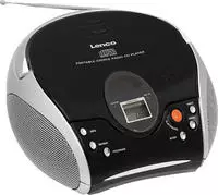 Lenco Radio SCD-24, CD, Stereo, schwarz, silber