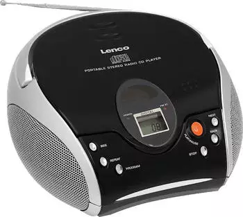 Lenco SCD-24 schwarz/silber