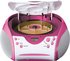 Lenco Kids - Boombox CD-Player für Kinder mit CD-Player rosa