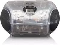 Lenco SCD-24TR, Lenco SCD-24 portable FM radio/CD player - Transparent