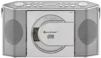 Soundmaster Tragbarer CD/MP3 Stereo UKW-PLL Radio RCD1755SI silber