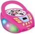 Lexibook RCD109MN Disney Minnie-Bluetooth-CD-Player für Kinder-Tragbar, Lichteffekte, Mikrofonbuchse, Aux-In, Akku oder Netz