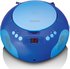 Lenco SCD-620 Blue Kinder-Boombox mit CD, Mikrofon + CD-Player blau