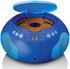 Lenco SCD-620 Blue Kinder-Boombox mit CD, Mikrofon + CD-Player blau