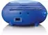 Lenco SCD-620 Blue Kinder-Boombox mit CD, Mikrofon + CD-Player blau