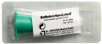 Dr. Junghans Medical Katheter Stöpsel Steril Grün Kunstst.Universal