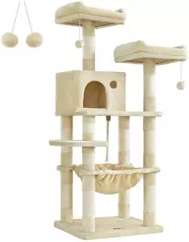 Feandrea Kratzbaum 143 cm beige