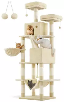 Feandrea XL-Katzenbaum 206cm beige