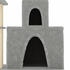 vidaXL Cat tree with sisal scratching posts and 2 houses 83 cm light grey (171766)