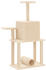 vidaXL Cat tree with sisal scratching posts 122 cm cream (172088)