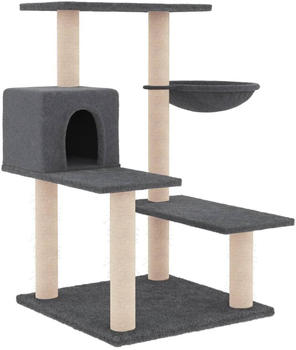 vidaXL Cat tree with sisal scratching posts 82,5 cm dark grey (172387)