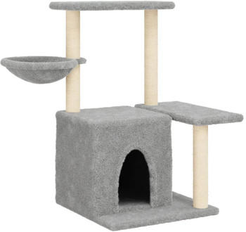 vidaXL Cat tree with sisal scratching posts 83 cm light grey (172110)