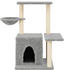 vidaXL Cat tree with sisal scratching posts 83 cm light grey (172110)