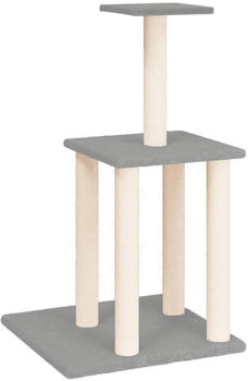vidaXL Cat tree with sisal scratching posts 85,5 cm light grey (171739)